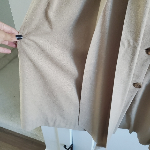 Vintage long dress , open front buttons and waist belt - Picture 8 of 16